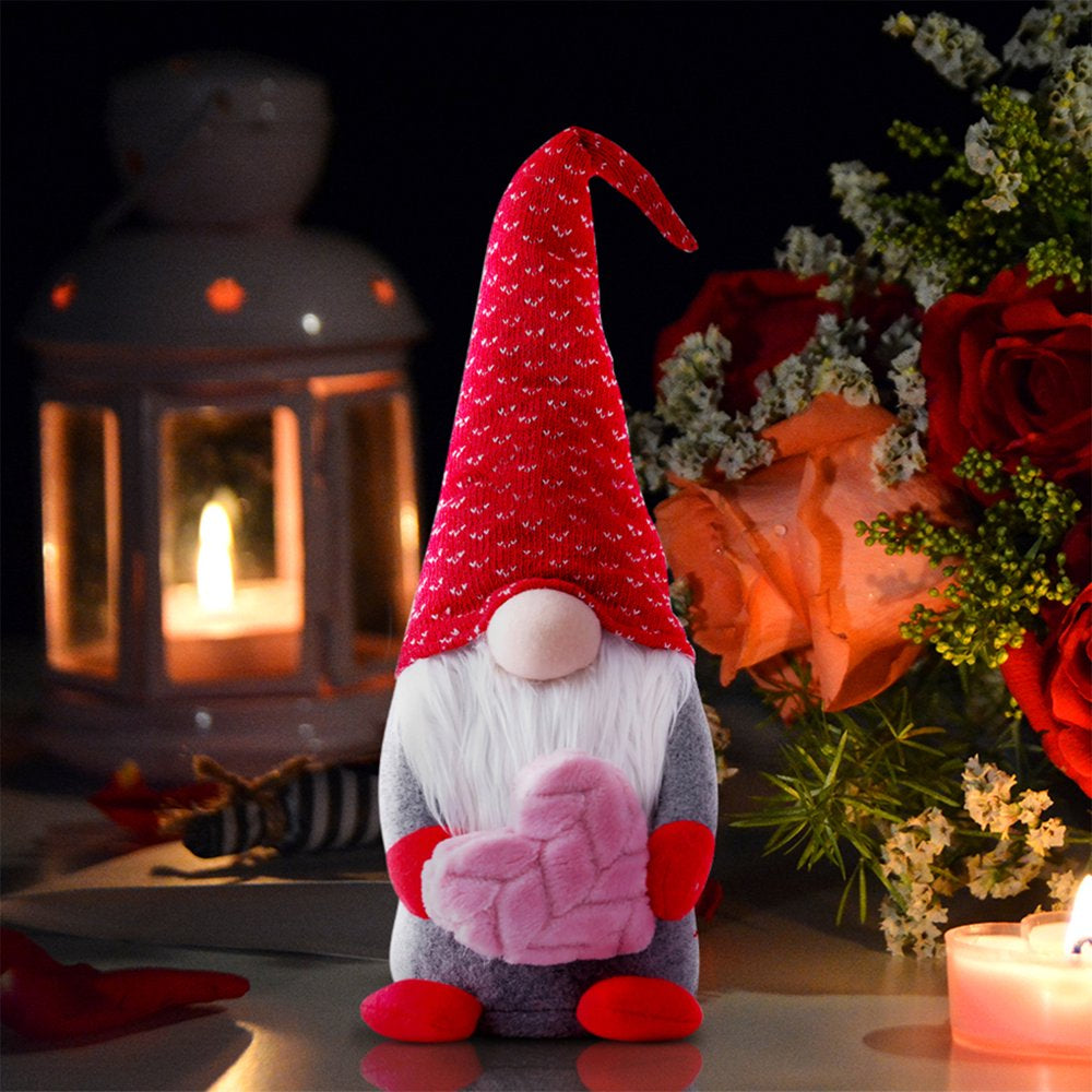 Gnome Decor Valentine Day Home Decorations 2PCS Gnomes Plush,Mr and Mrs Handmake Scandinavian Tomte for Valentine'S Day Table Ornament,Valentine'S Gifts